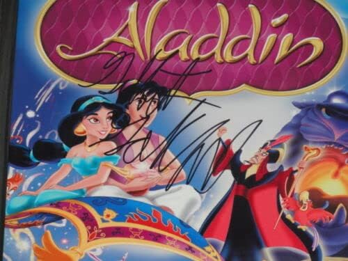 Gilbert Gottfried assinou o Aladdin 8.5x11 Filme Poster JSA CoA