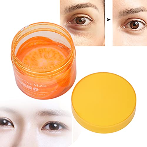 Máscaras de tratamento ocular, 80g de máscara ocular de extrato laranja hidratante olho nutritivo para remendos cuidados com a pele