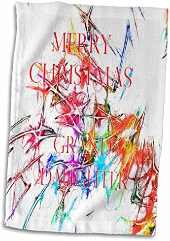 3drose florene - férias II - Impressão de neta contemporânea de Natal - toalhas