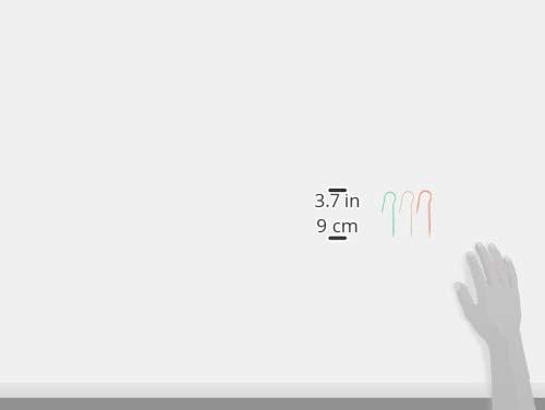 Titulares de ponto de cabos em U de trevo 6,5 altura x 2,1 comprimento x 0,5 Largura