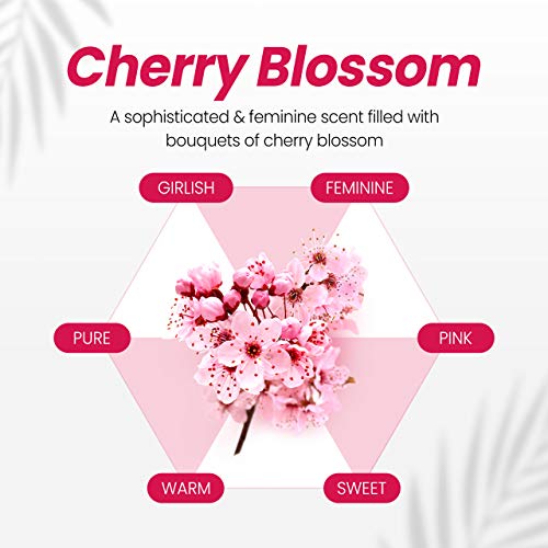 Kundal Cherry Blossom Condicionador de cabelos Sulfato sem mel e macadâmia tratamento de proteínas de queratina premium, 6,76oz x2 garrafas