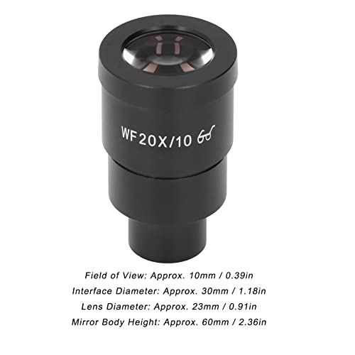 Microscópio ocular, acessórios para lentes de microscópio Habitação de alumínio de vidro óptico para:
