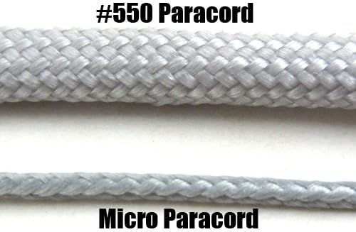 Paracord Planet Micro Cord 1,18 mm Diâmetro de 125 pés de cordão trançado - disponível em uma variedade de cores feitas nos EUA