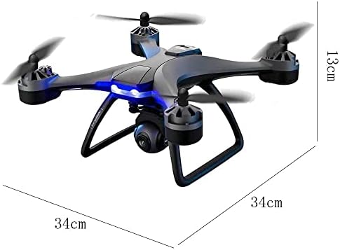 Skyteey Drone com câmera UHD de 6k para adultos, quadcopter com motor sem escova, retorno automático para casa, siga -me, 2 baterias e 1000 metros de controle