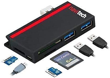 Navitech 2 em 1 laptop/tablet USB 3.0/2.0 Adaptador de cubo/micro USB Entrada com SD/micro SD Reader compatível com o laptop Acer Travelmate P2 15.6 TMP215-53