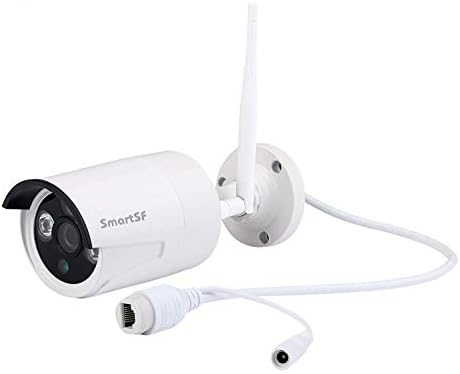 Câmera de segurança Smartsf Outdoor, câmera de segurança doméstica Rastreamento automático Visão noturna colorida, Wi -Fi de 2,4