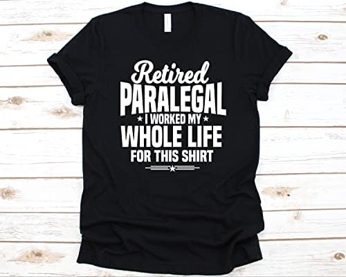 Design Paralegal de Camisa Paralegal aposentada para homens e mulheres assistente jurídico Secretário Legal Paralegal Presente
