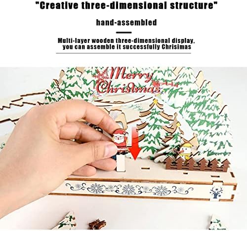 Decorações de Natal DIY de madeira Pacote material de madeira costura artesanal Ornamentos DIY Crafts adequados para decorações