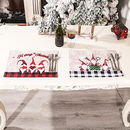 Mesa de jantar e Mat Christmas Decoration Creative Cute Man Table tape