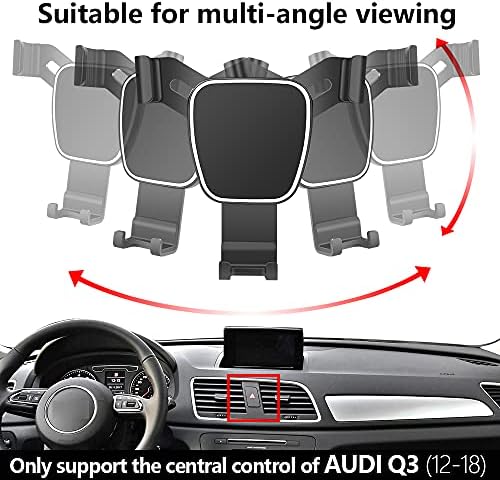 Portador de telefone do carro Lunqin para 2012-2018 Audi Q3 Acessórios automáticos Suporte de navegação Decoração de interiores MOLTE