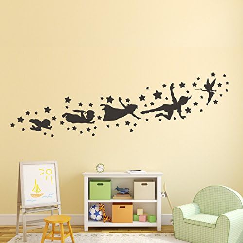 Peter Pan Shadow Tinker Bell Wall Decal