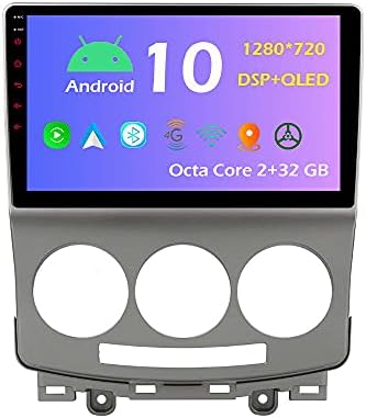 9 '' Android 10.0 Rádio estéreo FIT para Mazda 5 2005 ~ 2010 Unidade Cabeça GPS Navigação CarPlay 4G WiFi Bluetooth