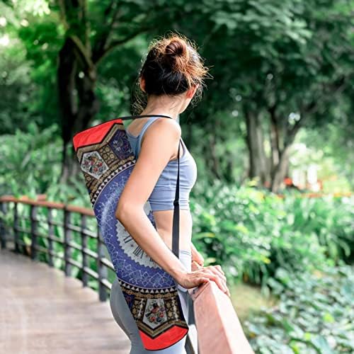 Art Time Yoga Mat Carrier Bag com alça de ombro ioga bolsa de mato de ginástica bolsa de praia