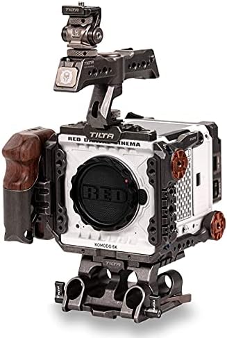 Kit de gaiola da câmera Tiltaing compatível com câmera Komodo vermelha - preto