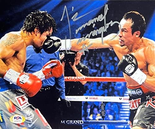 Juan Manuel Marquez Boxing assinado 8x10 Photo PSA AH98751 - Fotos de boxe autografadas