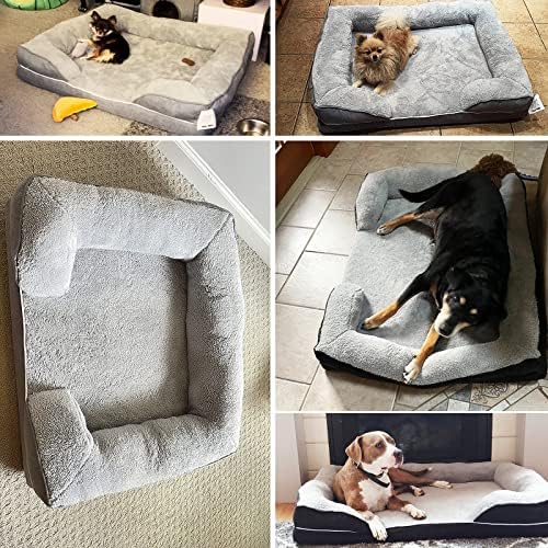 Cama de cães ortopédicos, cama de cachorro para cães grandes cedas de cachorro grande cães à prova d'água cama de