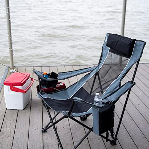 Kijaro Elite Sling Camping Chair - Perfeito para relaxar em atividades ao ar livre, jogos esportivos e eventos familiares