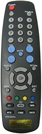 New Replaced HDTV Remote BN59-00678A Remote for Samsung 2333HD HL61A510J1F HL67A510J1F LN19A330J1D LN19A330J1H LN19A450C1D LN19A650A1D