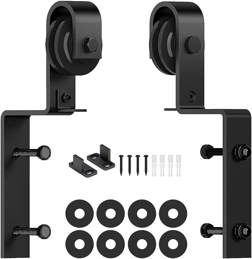 Skysen Hardware de porta deslizante para correr Skysen Bypass Double Door Kits Roller Conjunto de rolos