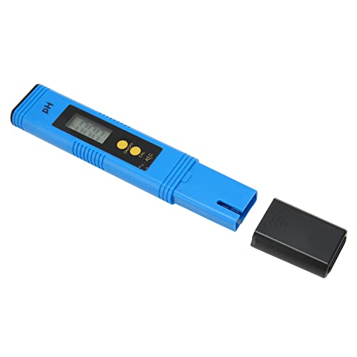 Testador de pH Digital, Blue Backlight Water Ph Tester para água da lagoa