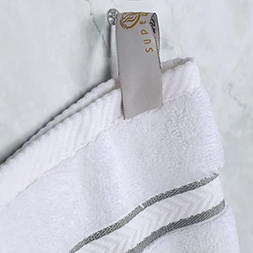 Conjunto de toalhas de 8 peças de algodão turco superior, ideal para banheira mestre, banheiro de hóspedes, secagem rápida,