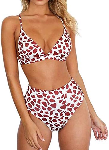 Maikouhai Swimsuits for Women, Independence Day V Neck Swimsuits, 2 peças Controle de barriga de banho ruched