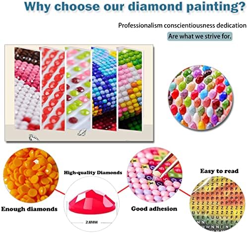 5D Diamond Art Painting Kits para adultos iniciantes, paisagem de pintura de diamantes natura