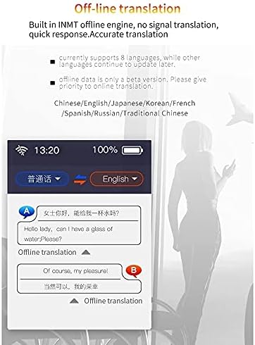 Tfiiexfl novo 117 Hot Smart Translator Instant Voice Photo Support Suporte offline 2,4 polegadas Tela de imprensa Tradutor