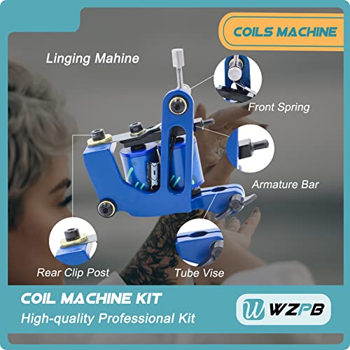 WZPB 1PC Bobina Kit de máquina profissional de máquina para iniciantes e artistas