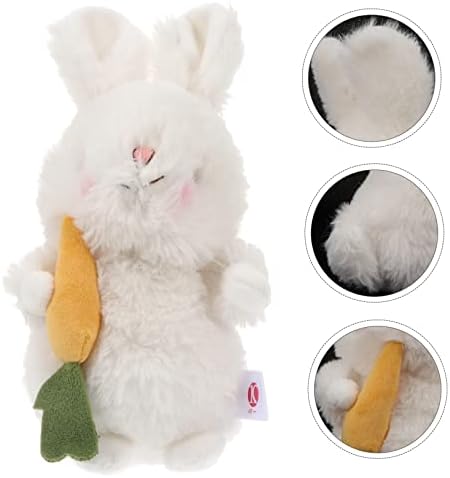 Toyvian Rabbit Toy Plush Bunny Recheted preguiçosa brinquedo de pelúcia bebê brinquedos macios casais brinquedo brinquedos de animais