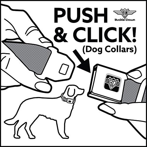 Fivela de colarinho de cão fivela de cinto de segurança O logotipo do flash3 apresenta ouro vermelho preto, várias cores, 1,5 de largura - se encaixa no pescoço 18-32 - grande