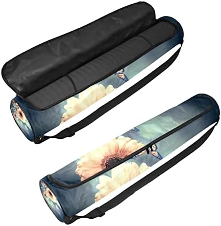 Raios de luz Gerbery e Butterfly Yoga Mat Bags de ioga de ioga Full-zip