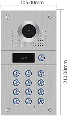 LhllHl 960p Fired Video Intercom com câmera e código Cards Cards de acesso Acesso Sistema de controle Record de detecção de movimento