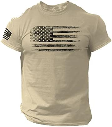 Camisetas patrióticas beuu para homens, 4 de julho de bandeira americana slim fit tee camise