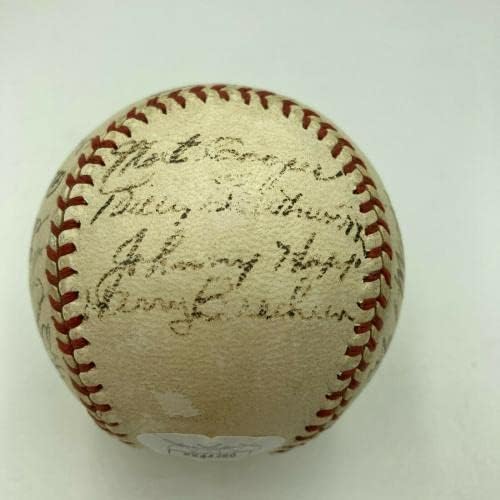 1943 A equipe do St. Louis Cardinals contratou a Liga Nacional Baseball Stan Musial JSA - bolas de beisebol autografadas