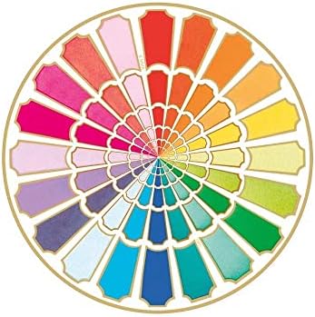 Caspari Color Wheel Disponível Placas de jantar, 8 por pacote