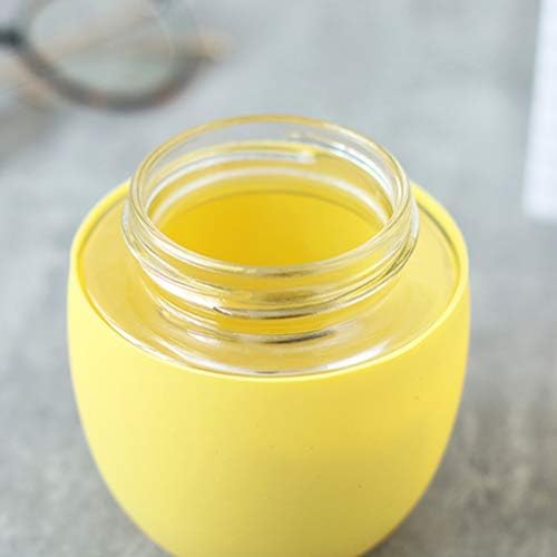 Copos de bebida doiTool, 1pc de vidro copo de vidro de vidro garrafa de limão criativo portátil portátil garrafa de bebida para