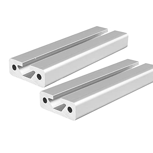 Mssoomm 2 pacote 1540 Extrusão de alumínio Comprimento do perfil 10,24 polegadas / 260 mm Silver, 15 x 40mm 15 Série T
