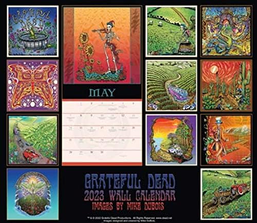 2022 Grateful Dead Wall Art Calendário - obra de arte de Mike Dubois 12x12
