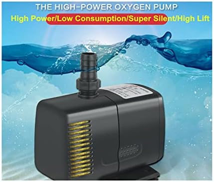 Bomba de água de alta potência de alta potência de alta potência com esponja de esponja de esponja aquário submersível de bomba de