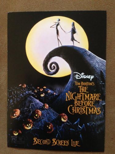 Nightmare Before Christmas Filme Poster 5 X7 PROMENTO PROMOCIONAL ITEM PROMO ORIGINAL MINT & RARO