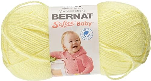 Bernat Softee Baby Lemon Yarn - 3 pacote de 141g/5oz - acrílico - 3 dk - 362 jardas - tricô/crochê