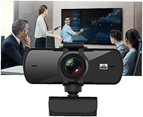 Bumper Webcam 2K Full HD 1080p Câmera da Web USB com microfone para PC Computador Laptop Free Fools Instalação