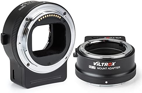 Adaptador de lente Viltrox NF-Z FTZ, lente de lente de lente de foco automático compatível com anel de controle do conversor de lente para lente nikon f para Nikon Z Mount Mirrorless Camera Z5 Z50 Z6 Z6ii Z7 Z7II ZFC