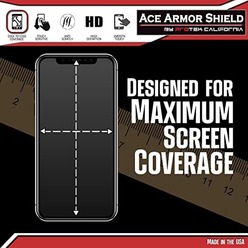 6 Pacote Ace Armour Shield Edge to Edge Screen Protector Compatível com o Cubitt CT4