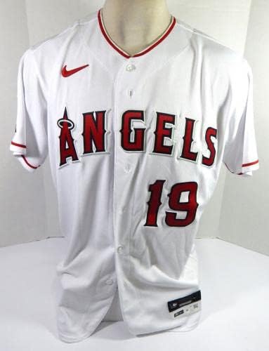 2022 Los Angeles Angels Austin Romine #19 Jogo emitiu White Jersey 46 DP39485 - Jogo usado MLB Jerseys