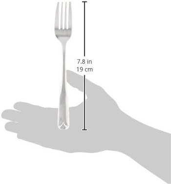 WINCO de 12 peças Lisa Dinner Fork Conjunto, aço inoxidável 18-0