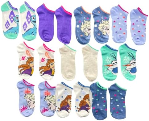 Ralme Socks Definir Multi Pack 10 pares, sem show, tamanho de sapato 10 garotinha para 4 garoto grande