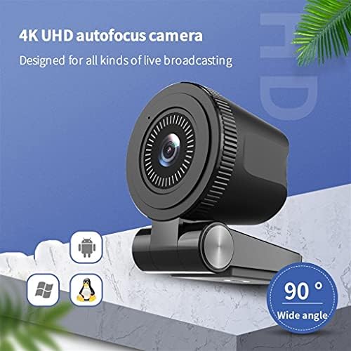 Câmera Web de foco automático 4K BHVXW Webcam com Microfone 800W Pixels Web Cam Camera USB Network para computador/PC/laptop