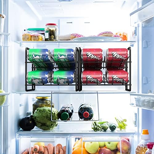 O organizador do refrigerador pode ser reproduzido para o organizador de bebidas de bebida para refrigerador para refrigerador de refrigerador de refrigerador para refrigerador para refrigerador, gabinete, despensa, preto